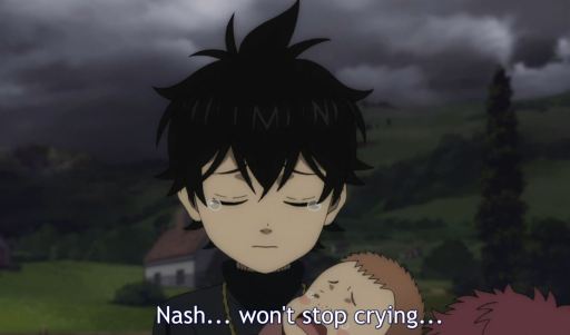 black clover crying